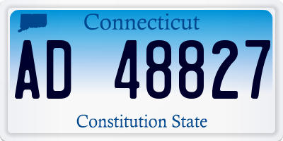 CT license plate AD48827