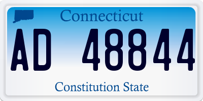 CT license plate AD48844