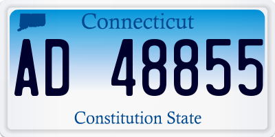 CT license plate AD48855
