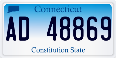 CT license plate AD48869