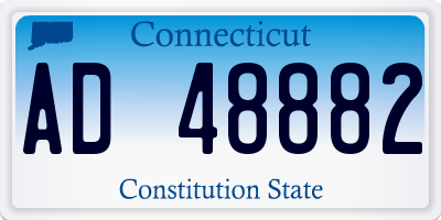 CT license plate AD48882