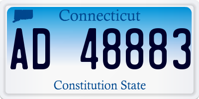 CT license plate AD48883