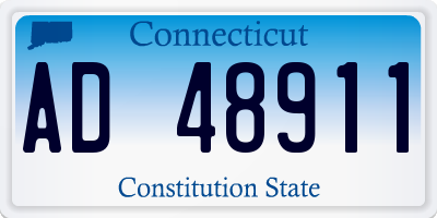 CT license plate AD48911