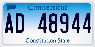 CT license plate AD48944