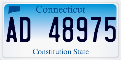 CT license plate AD48975
