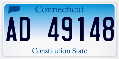 CT license plate AD49148