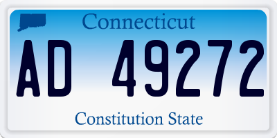 CT license plate AD49272