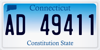 CT license plate AD49411