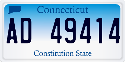 CT license plate AD49414