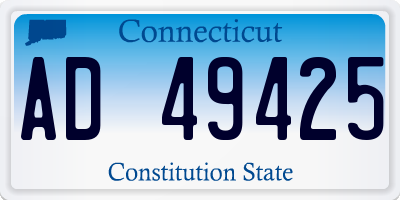 CT license plate AD49425