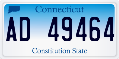 CT license plate AD49464