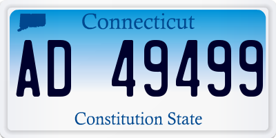 CT license plate AD49499