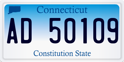 CT license plate AD50109