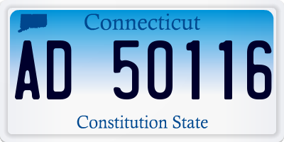 CT license plate AD50116