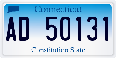 CT license plate AD50131