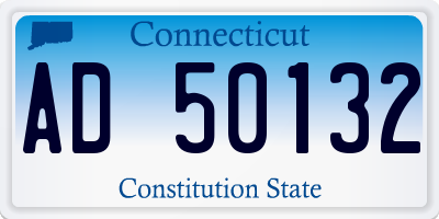 CT license plate AD50132