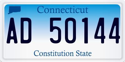 CT license plate AD50144