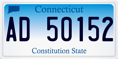 CT license plate AD50152