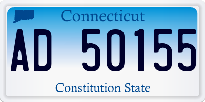 CT license plate AD50155