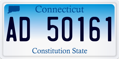CT license plate AD50161