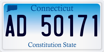 CT license plate AD50171