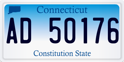 CT license plate AD50176