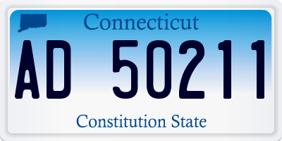 CT license plate AD50211