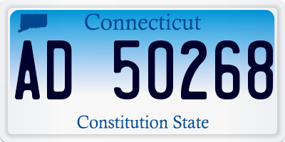 CT license plate AD50268
