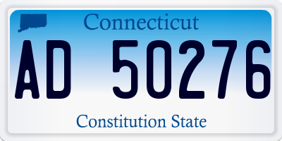 CT license plate AD50276