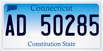 CT license plate AD50285
