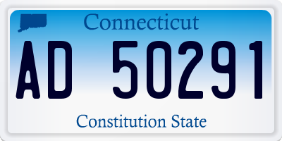 CT license plate AD50291