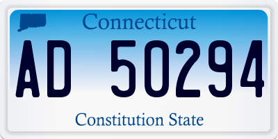 CT license plate AD50294