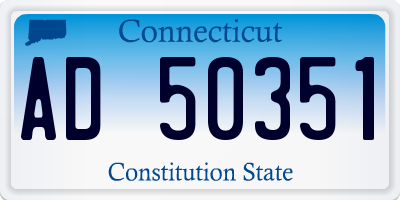 CT license plate AD50351