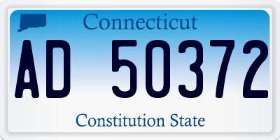 CT license plate AD50372