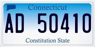 CT license plate AD50410