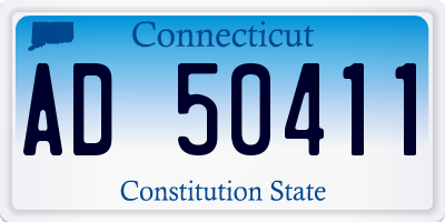 CT license plate AD50411