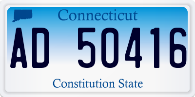 CT license plate AD50416