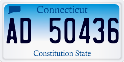 CT license plate AD50436