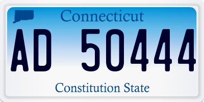 CT license plate AD50444
