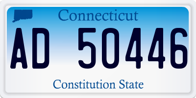 CT license plate AD50446
