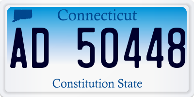 CT license plate AD50448