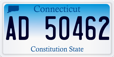 CT license plate AD50462