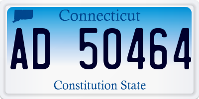 CT license plate AD50464