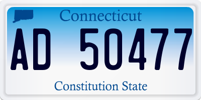 CT license plate AD50477