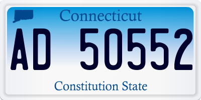 CT license plate AD50552