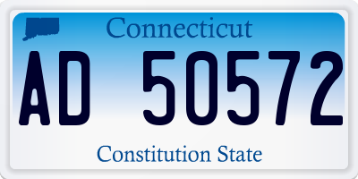 CT license plate AD50572