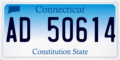 CT license plate AD50614