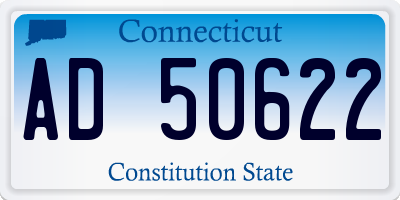 CT license plate AD50622