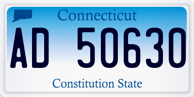 CT license plate AD50630
