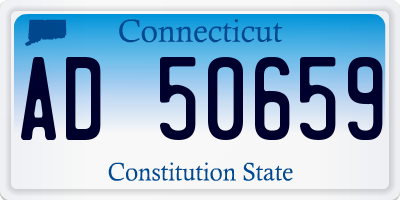 CT license plate AD50659